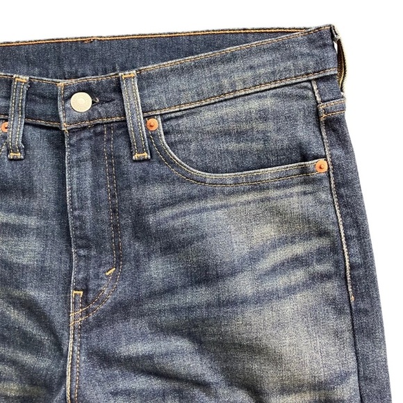 Levi’s 510 Skinny Jeans W31 Tag Actual 32x24.5 Cropped Dark Wash Rolled Hem - Picture 8 of 16